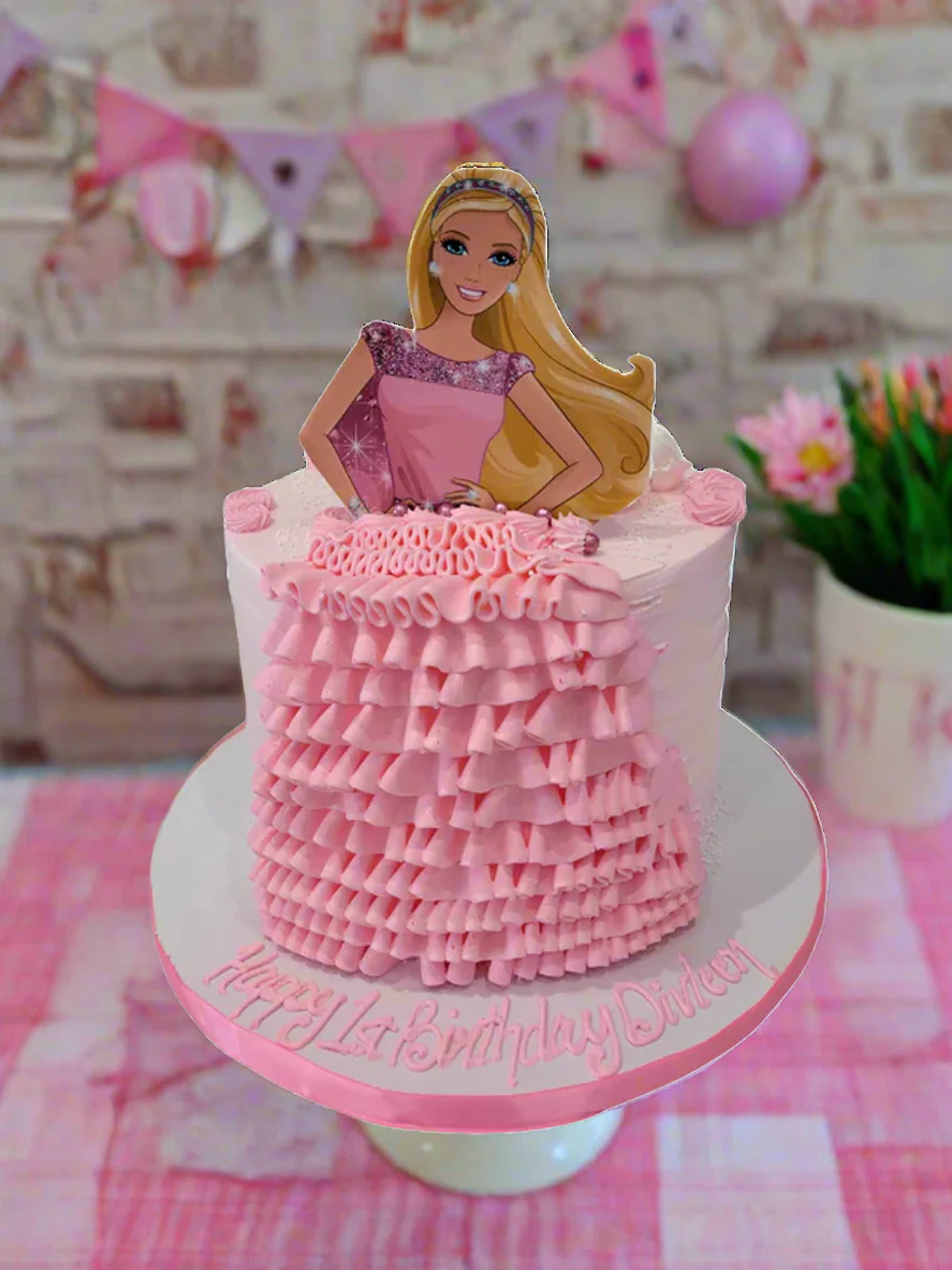 Divleen Barbie Birthday Cake - Image 2