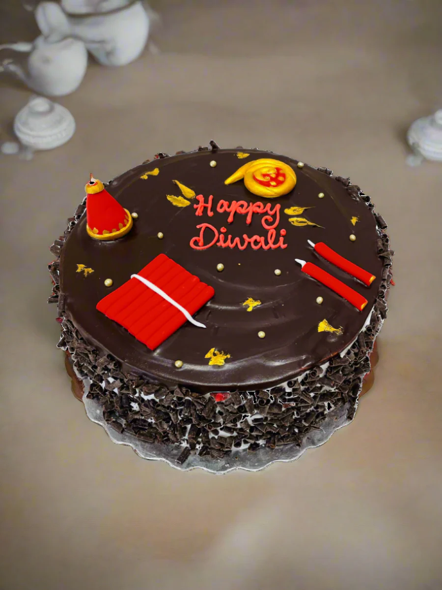 Diwali Fireworks Cake - Image 5