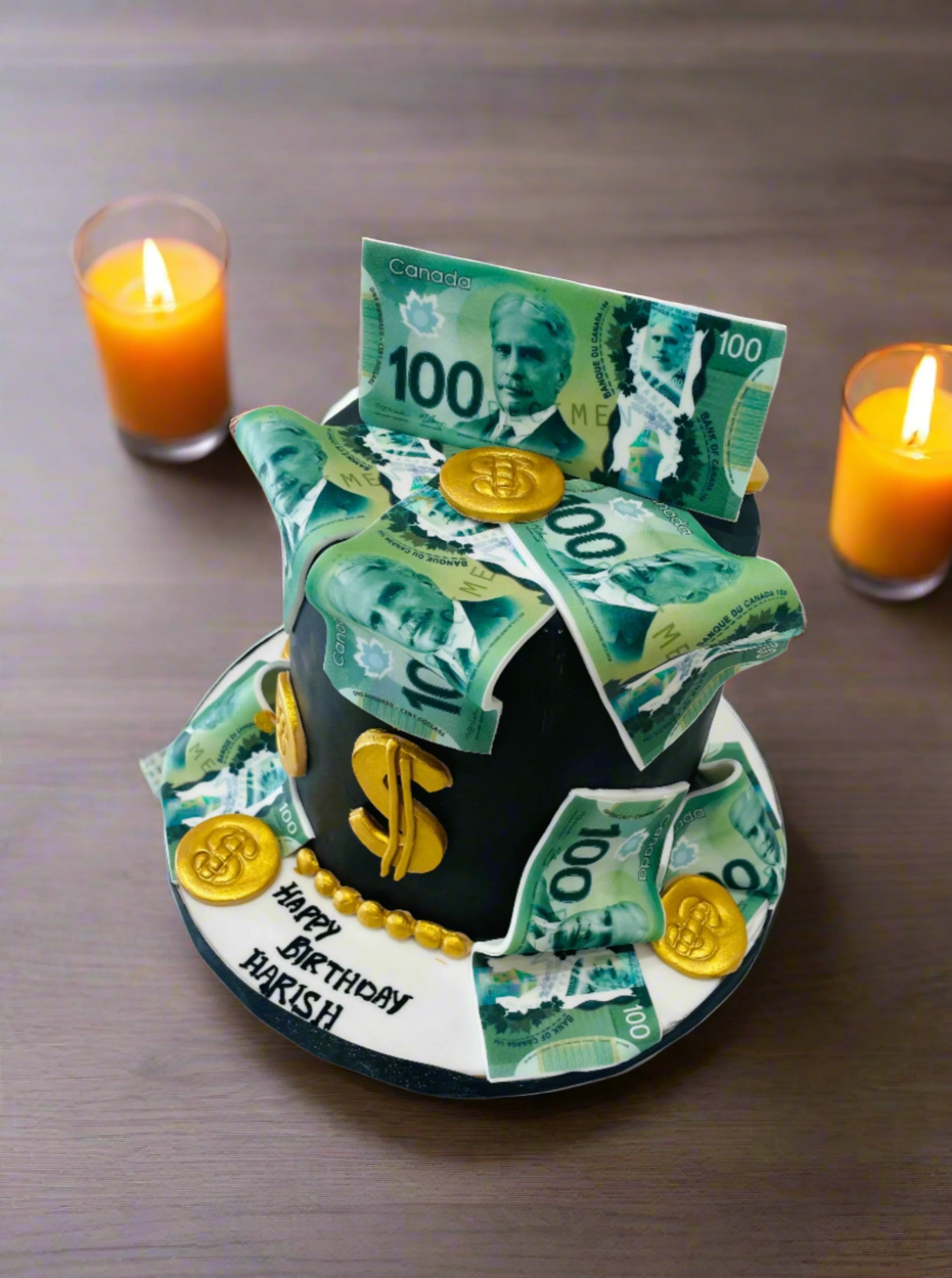 Dollar Bills Fondant Cake - Image 7
