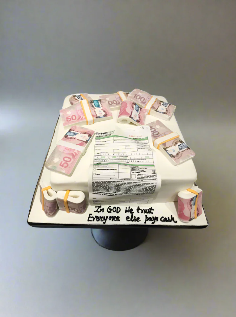 Dollar Fondant Cake - Image 2