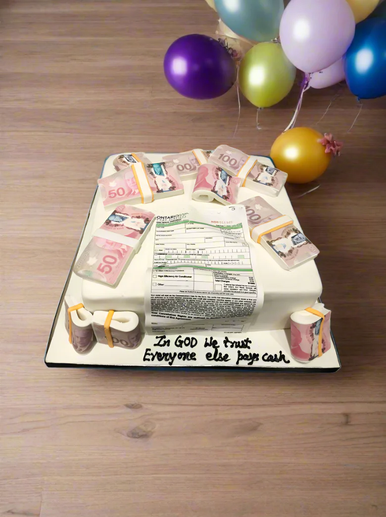 Dollar Fondant Cake - Image 4