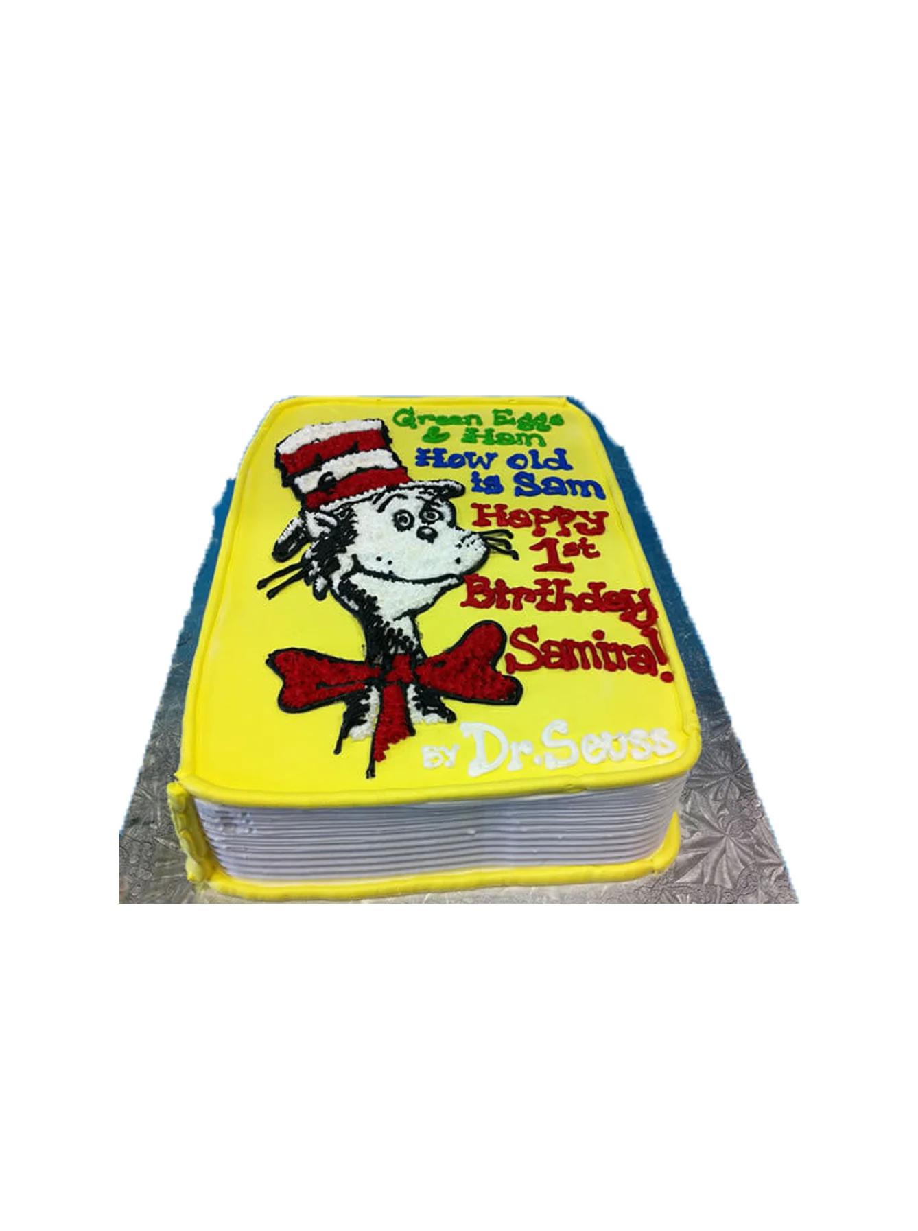 Dr. Seuss Book Cake
