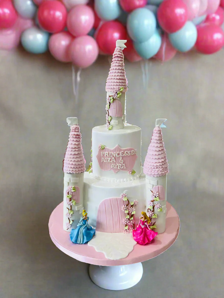 Dreamy Disney Castle Cream Cake - Image 2