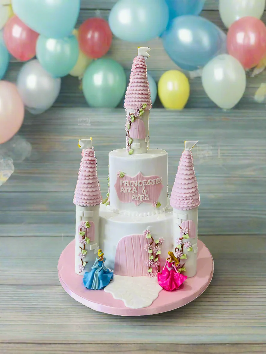 Dreamy Disney Castle Cream Cake - Image 3