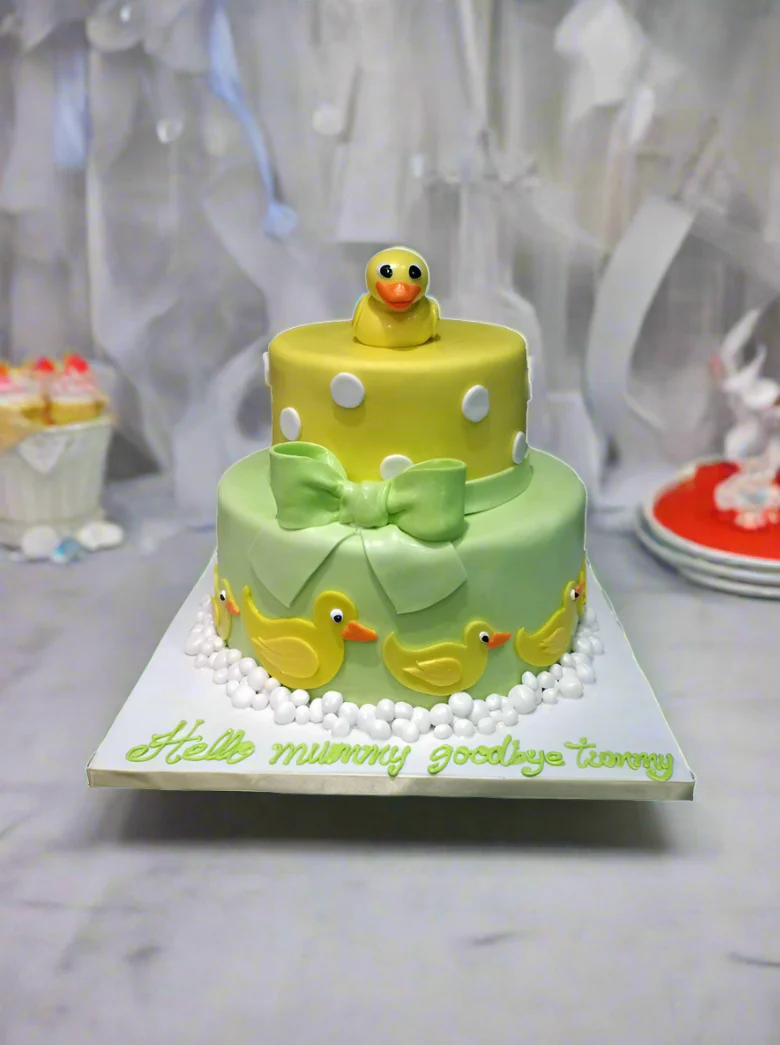 Duckies Fondant Cake - Image 3