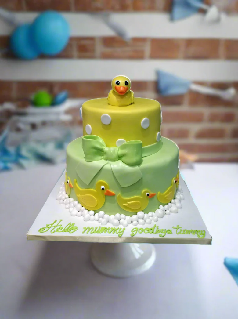 Duckies Fondant Cake - Image 4