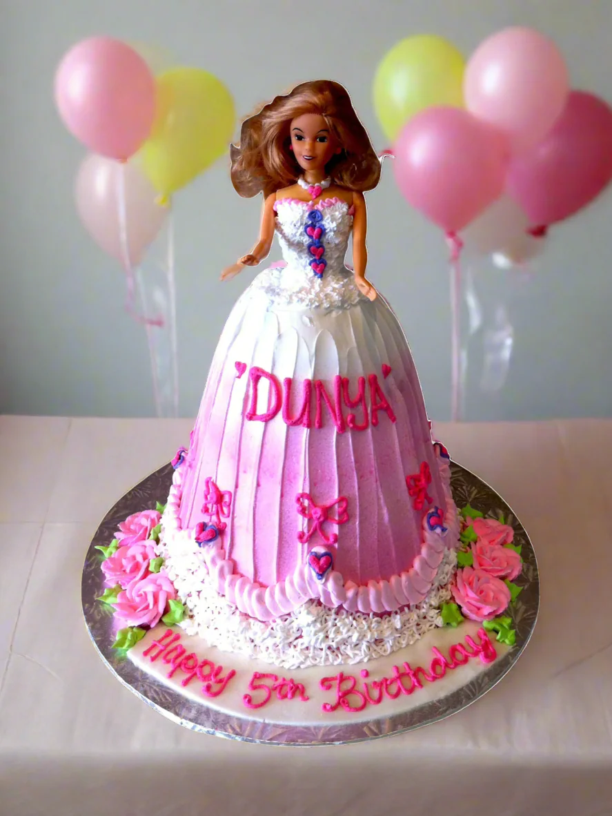 Dunya Barbie Doll Cake - Image 3