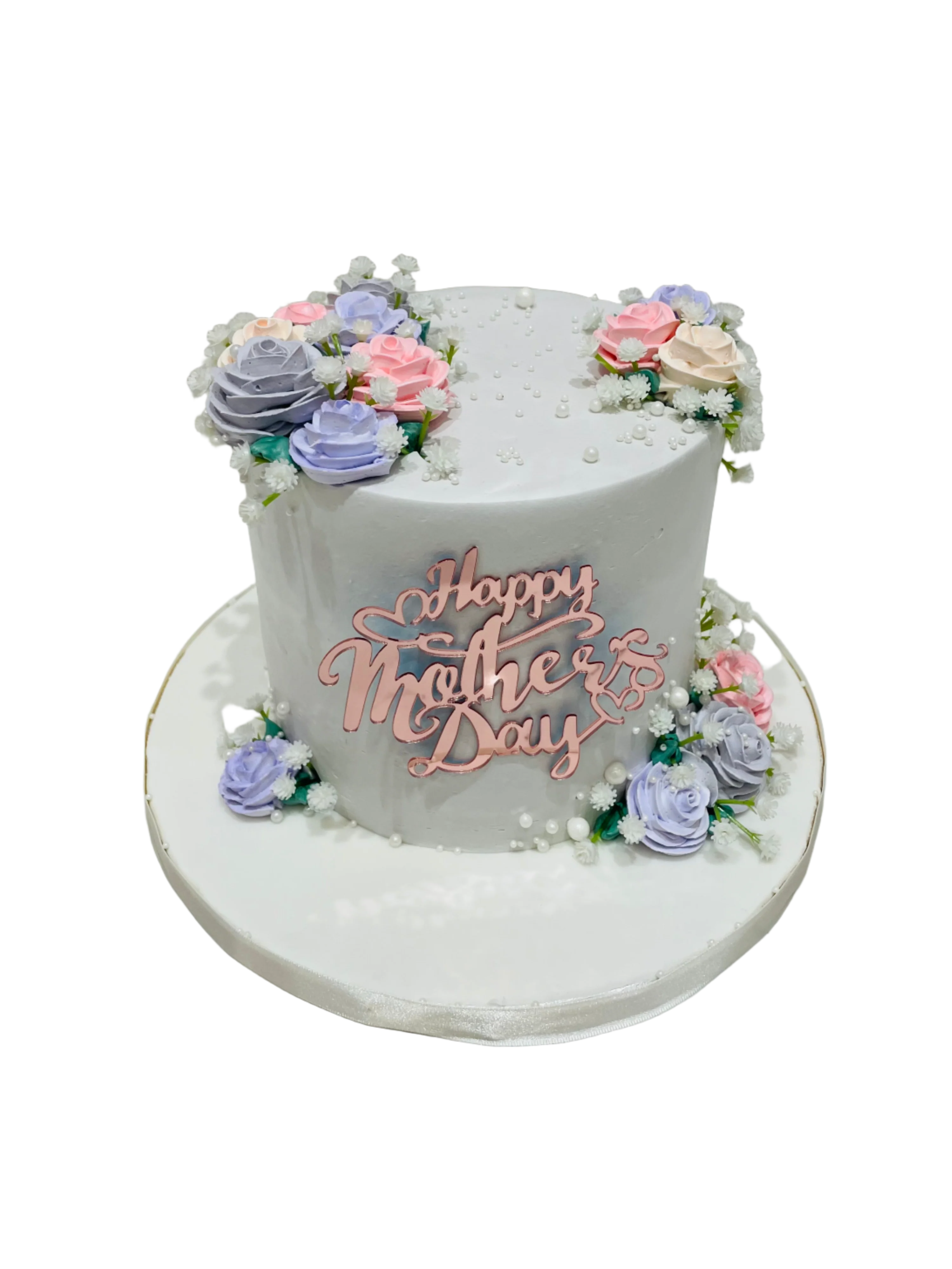 Dusty Purple Mother's Day Cake