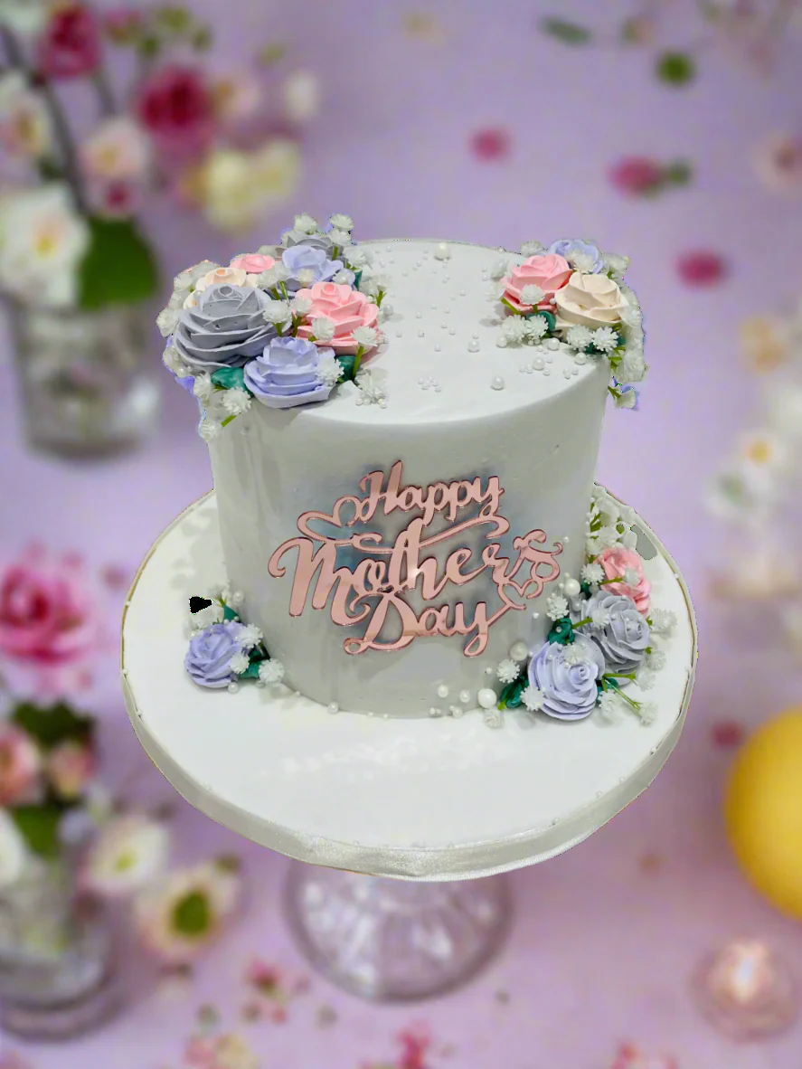 Dusty Purple Mother's Day Cake - Image 2