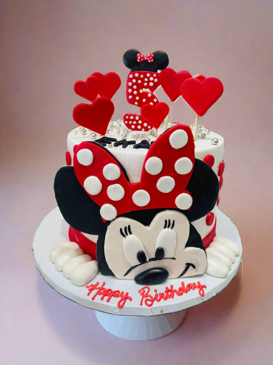 Ekam Minnie Cream Cake - Image 4