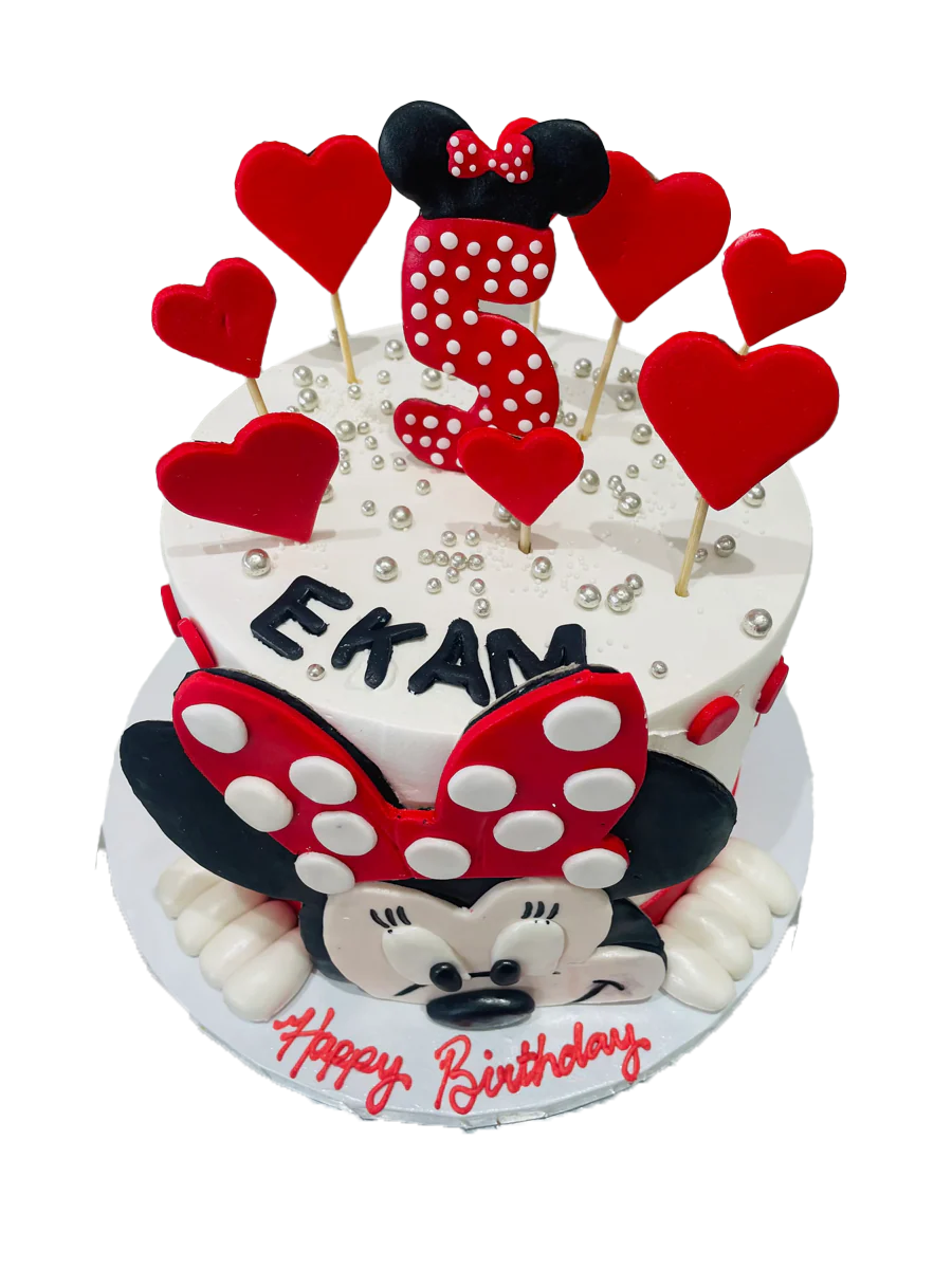 Ekam Minnie Cream Cake - Image 5