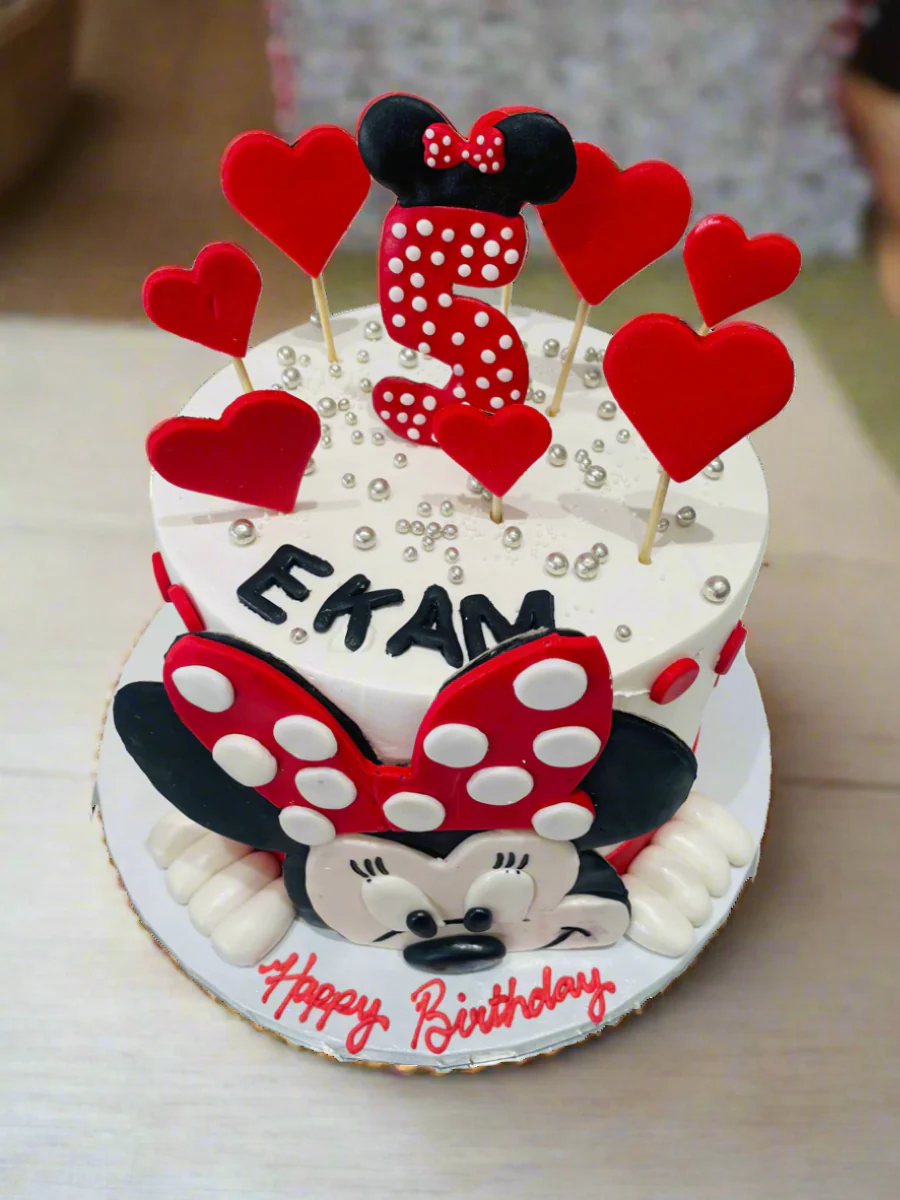 Ekam Minnie Cream Cake - Image 7