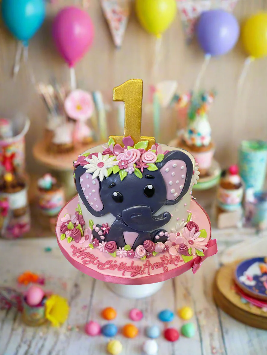Elephant Fondant Cake - Image 2