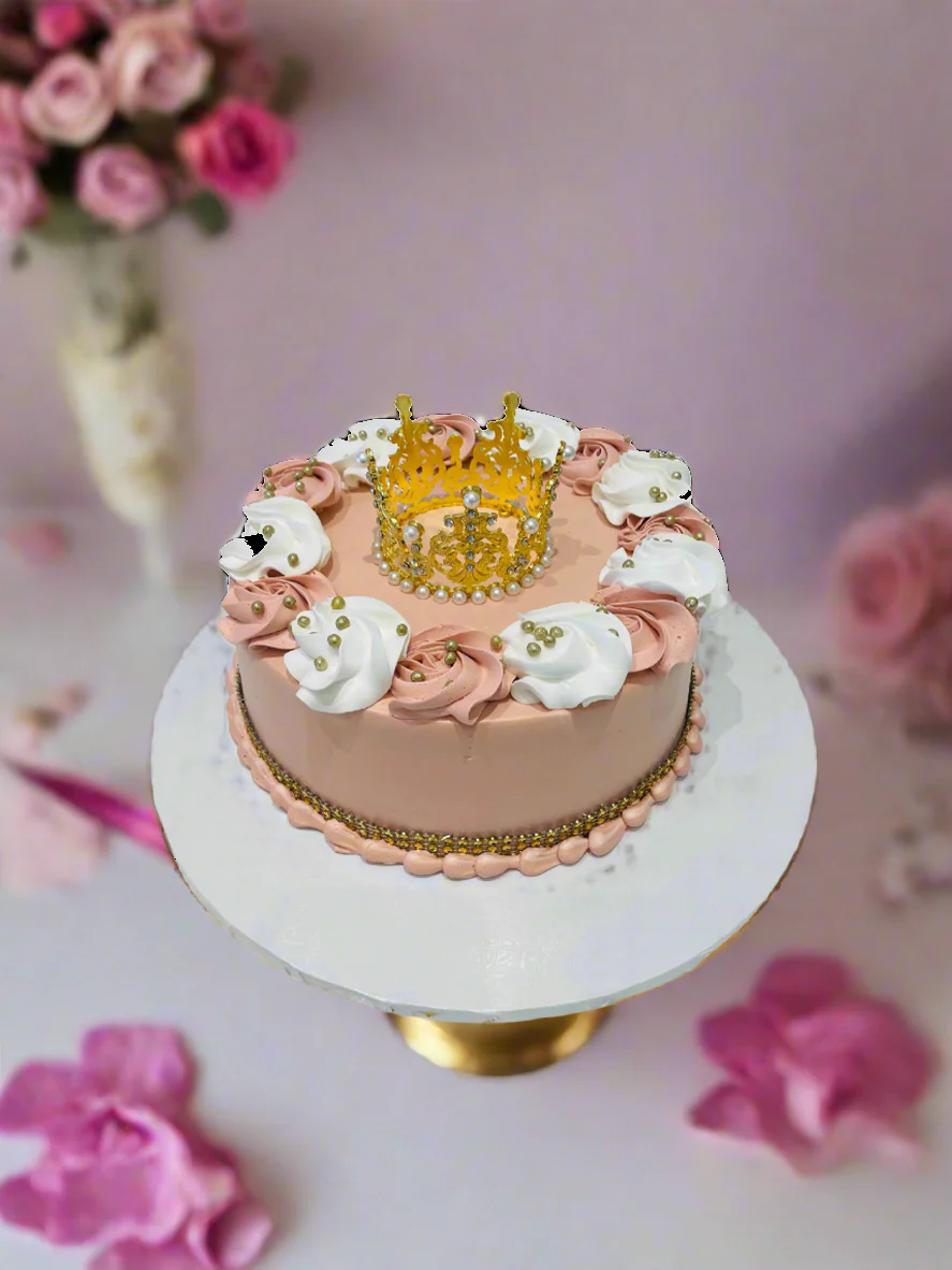 Elizah Princess Crown Birthday Cake - Image 2