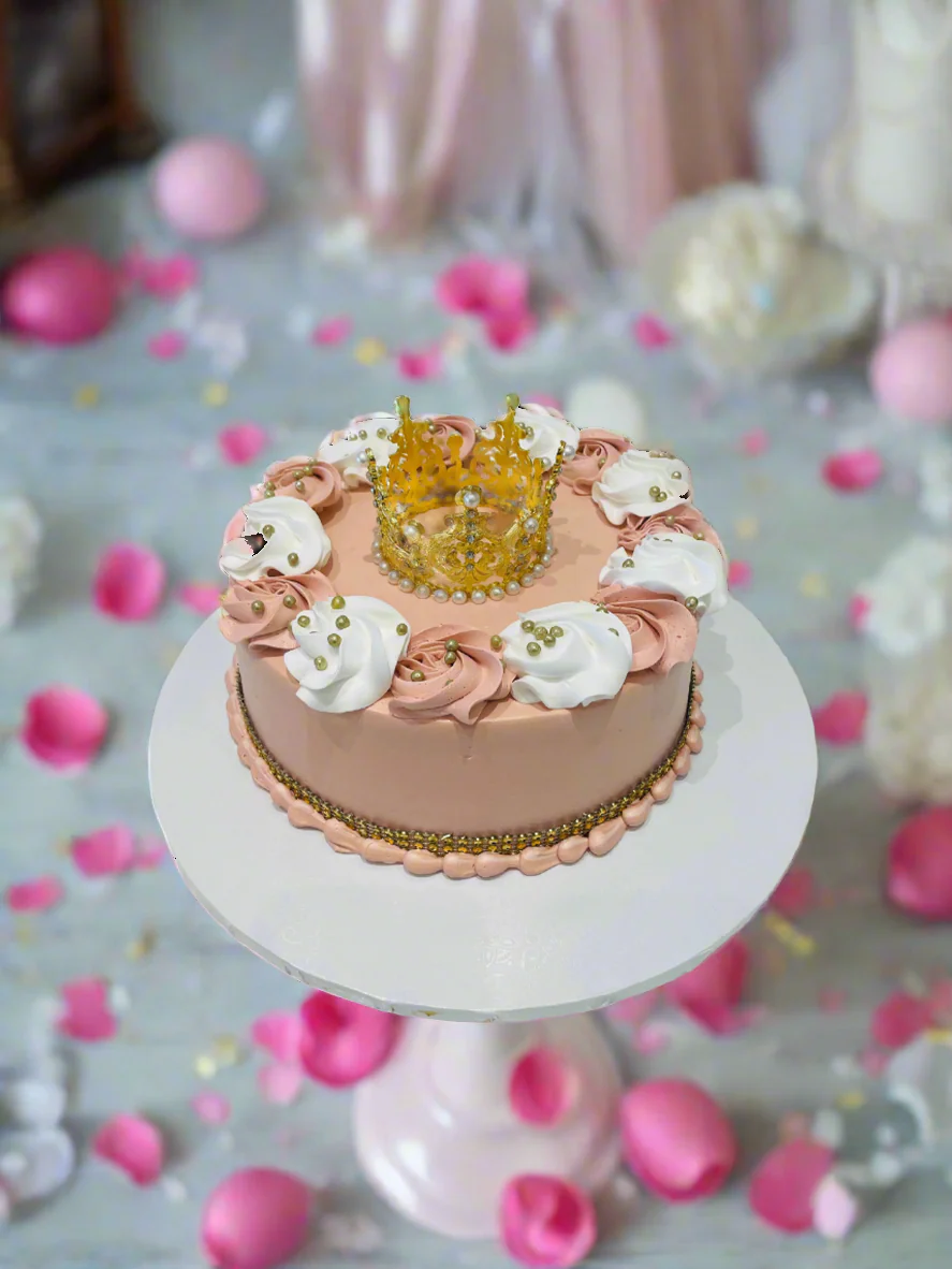 Elizah Princess Crown Birthday Cake - Image 3