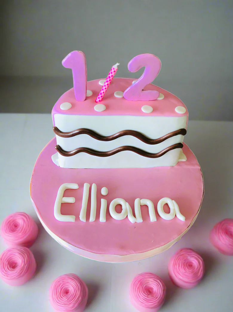 Elliana Half Birthday Cake. - Image 4