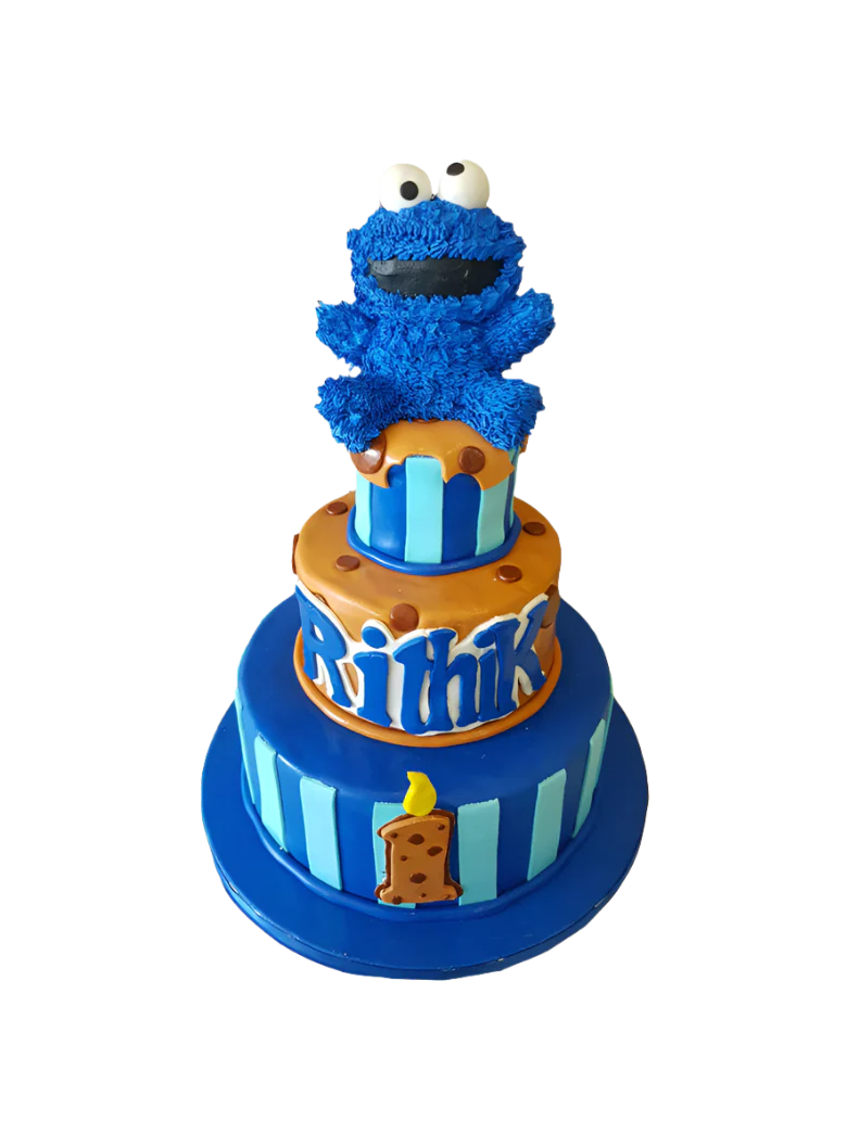 Elmo Tiered Birthday Cake