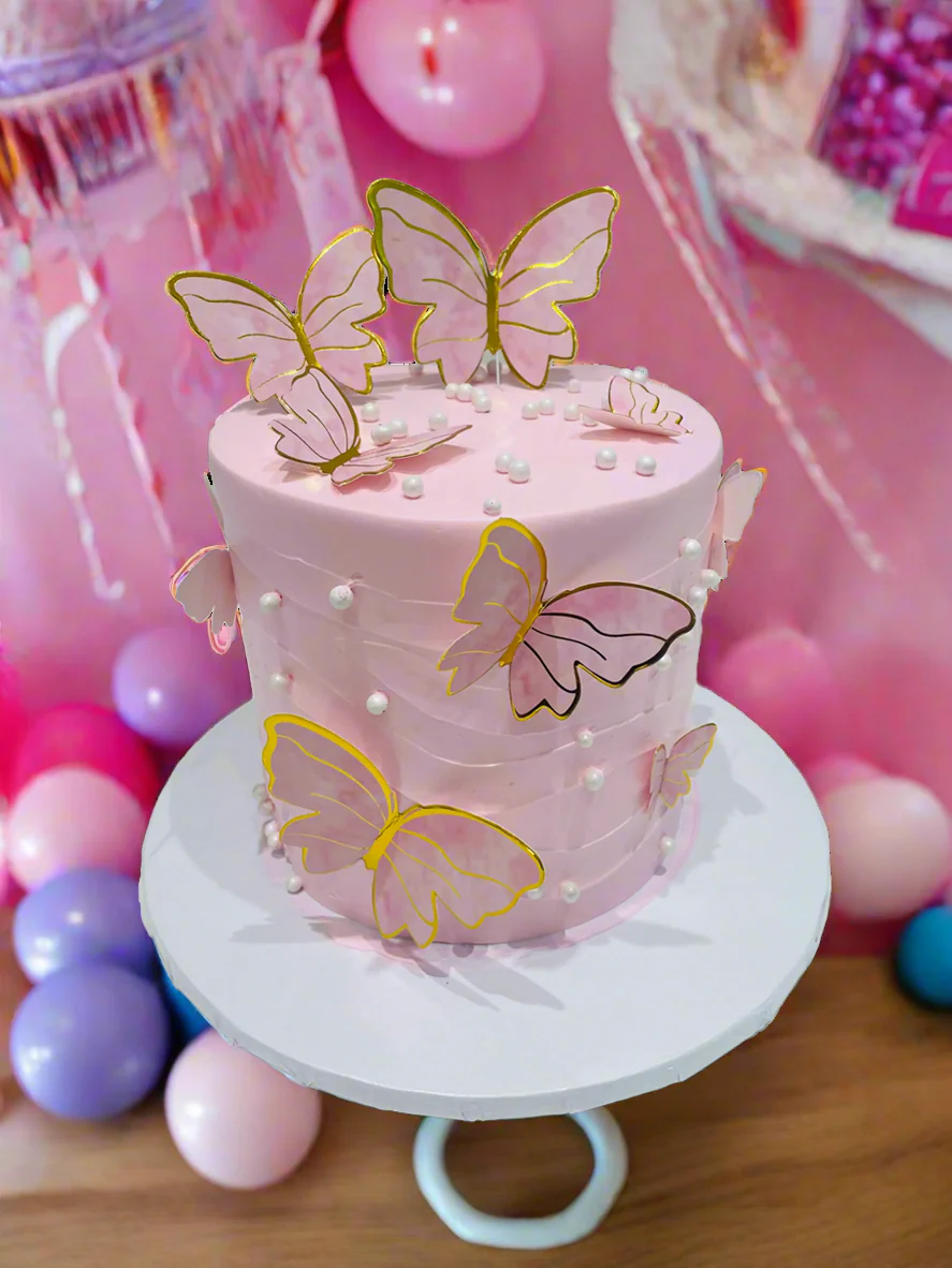 Eloise Pink Butterfly Cake - Image 2