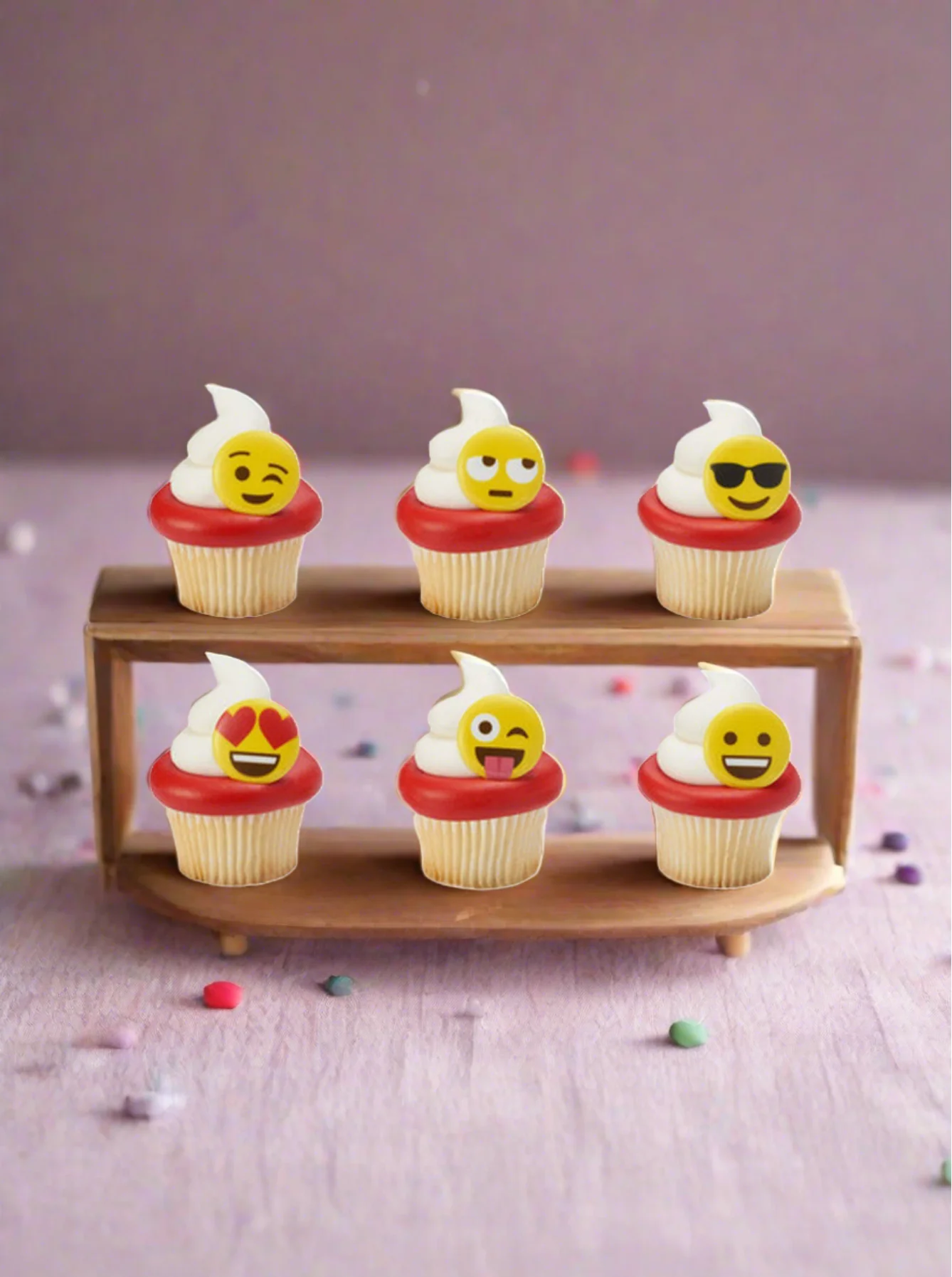Emoticons Cupcakes - (Pack of 6) - Image 3