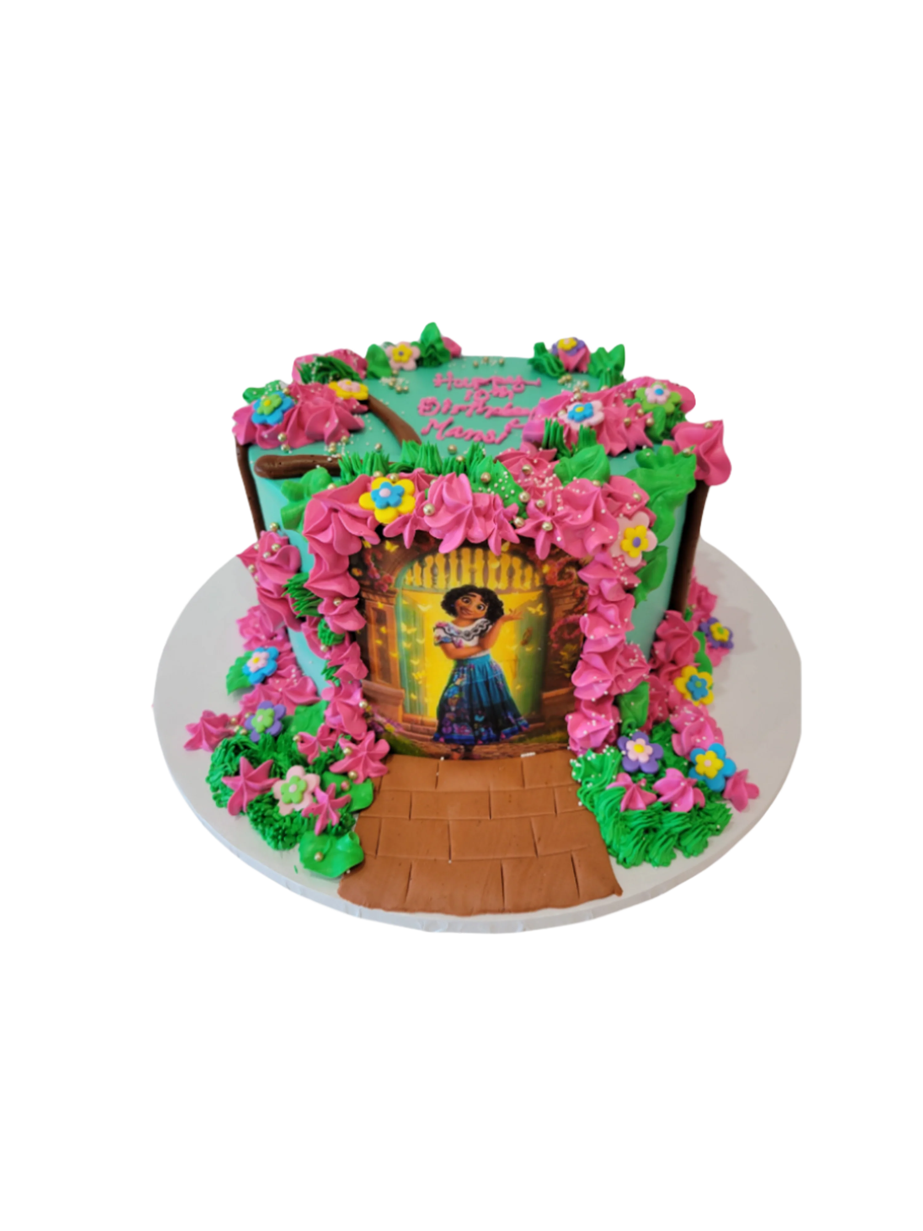 Encanto Theme Cream Cake