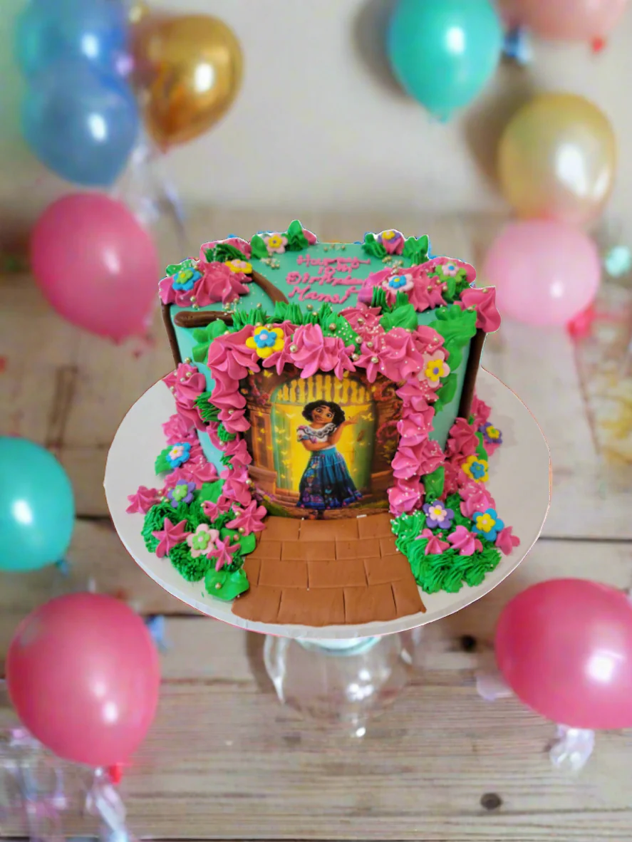 Encanto Theme Cream Cake - Image 3