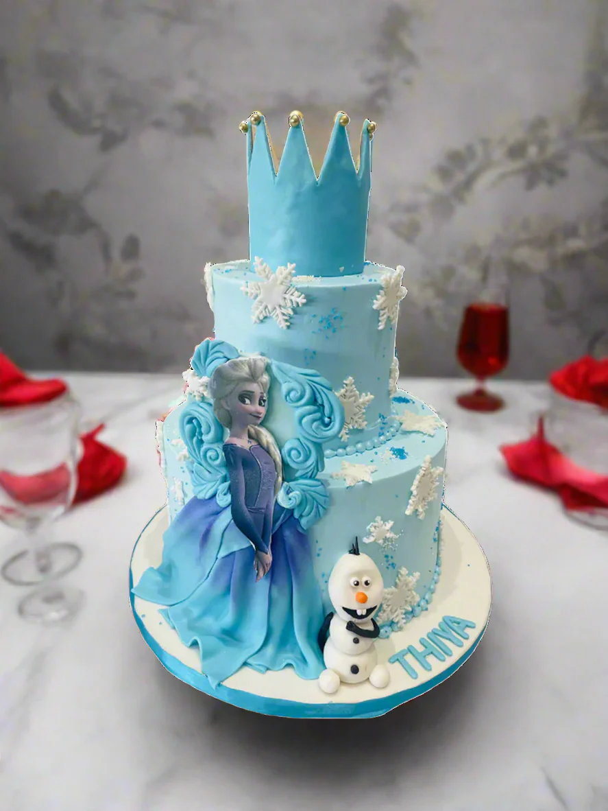 Esla Olaf Frozen Tiered Cake - Image 2
