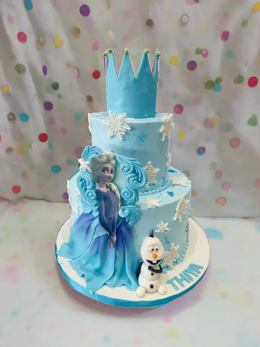 Esla Olaf Frozen Tiered Cake - Image 3