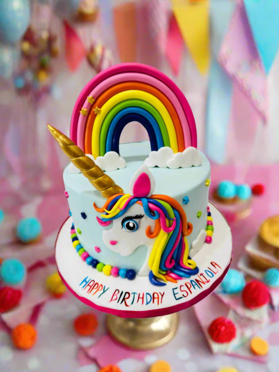 Espaniola Unicorn Fondant Cake - Image 2