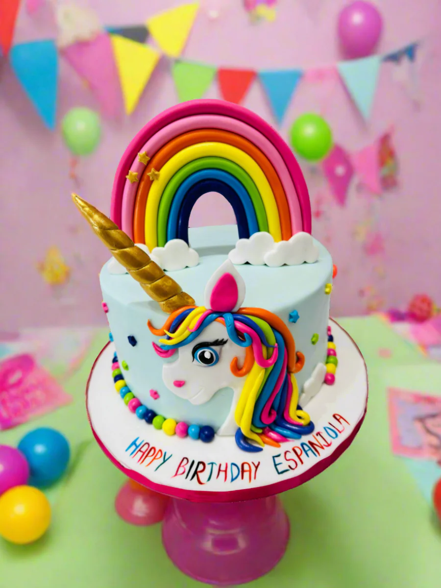 Espaniola Unicorn Fondant Cake - Image 3