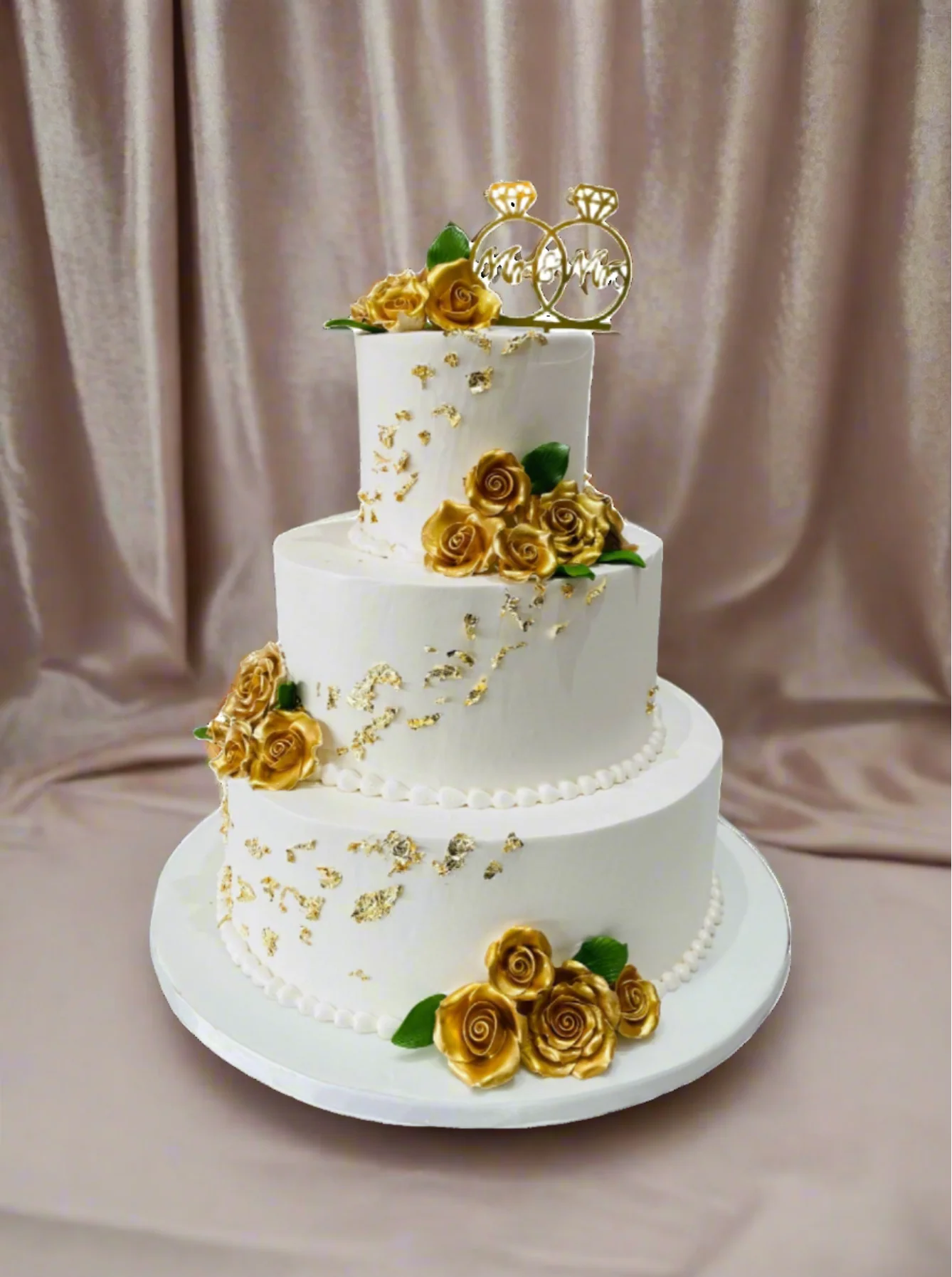 Esvet Golden Wedding Cake - Image 6