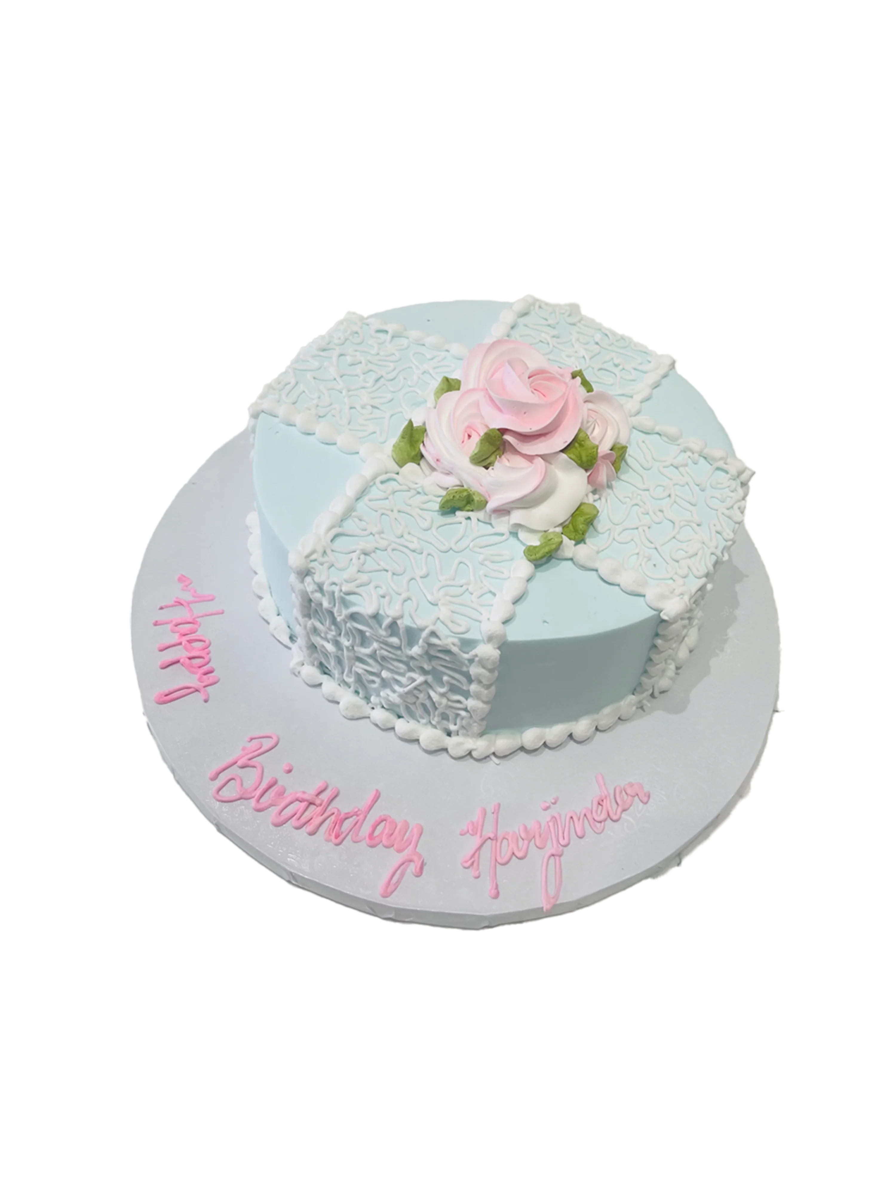 Eva Cream Birthday Cake