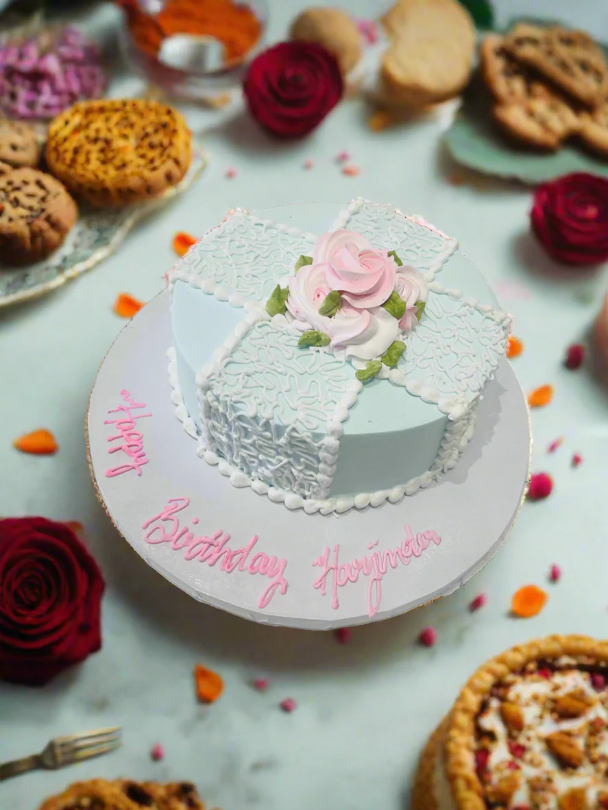 Eva Cream Birthday Cake - Image 2