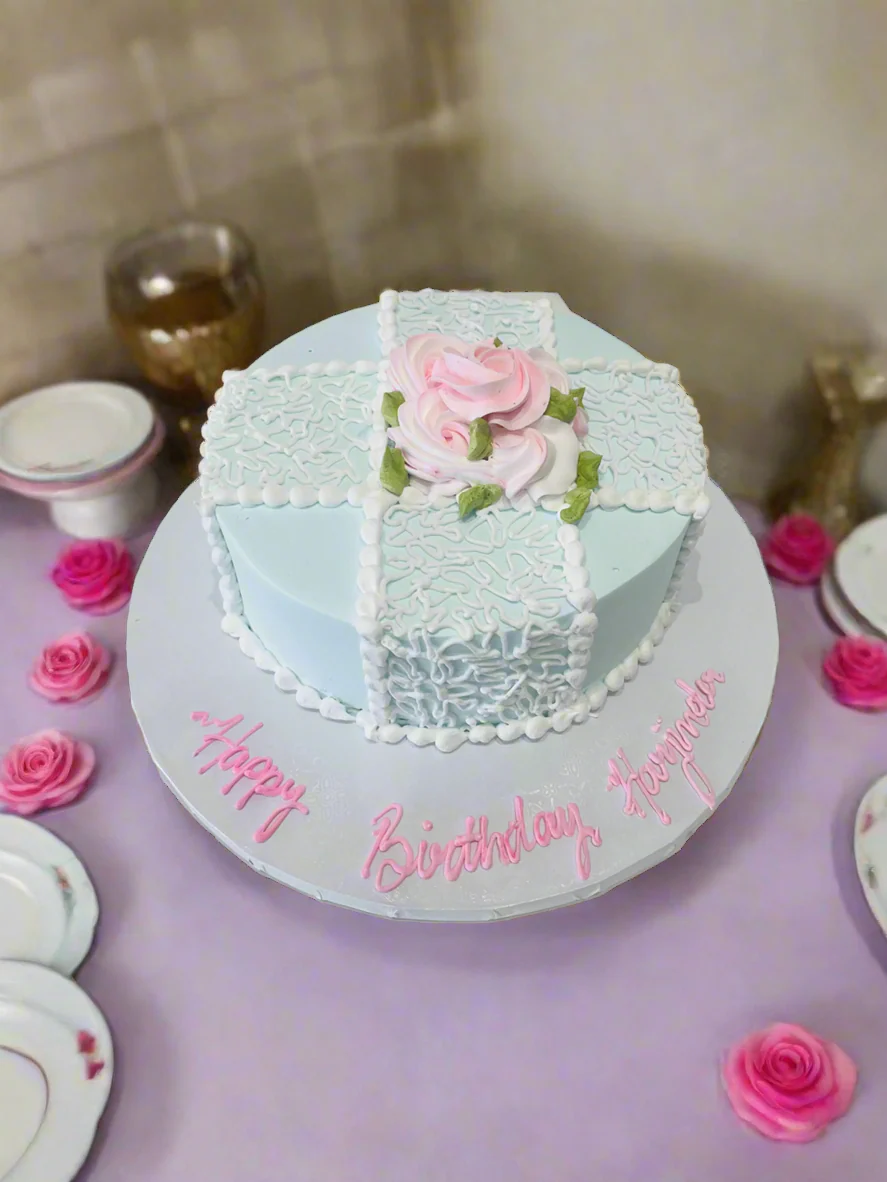 Eva Cream Birthday Cake - Image 3