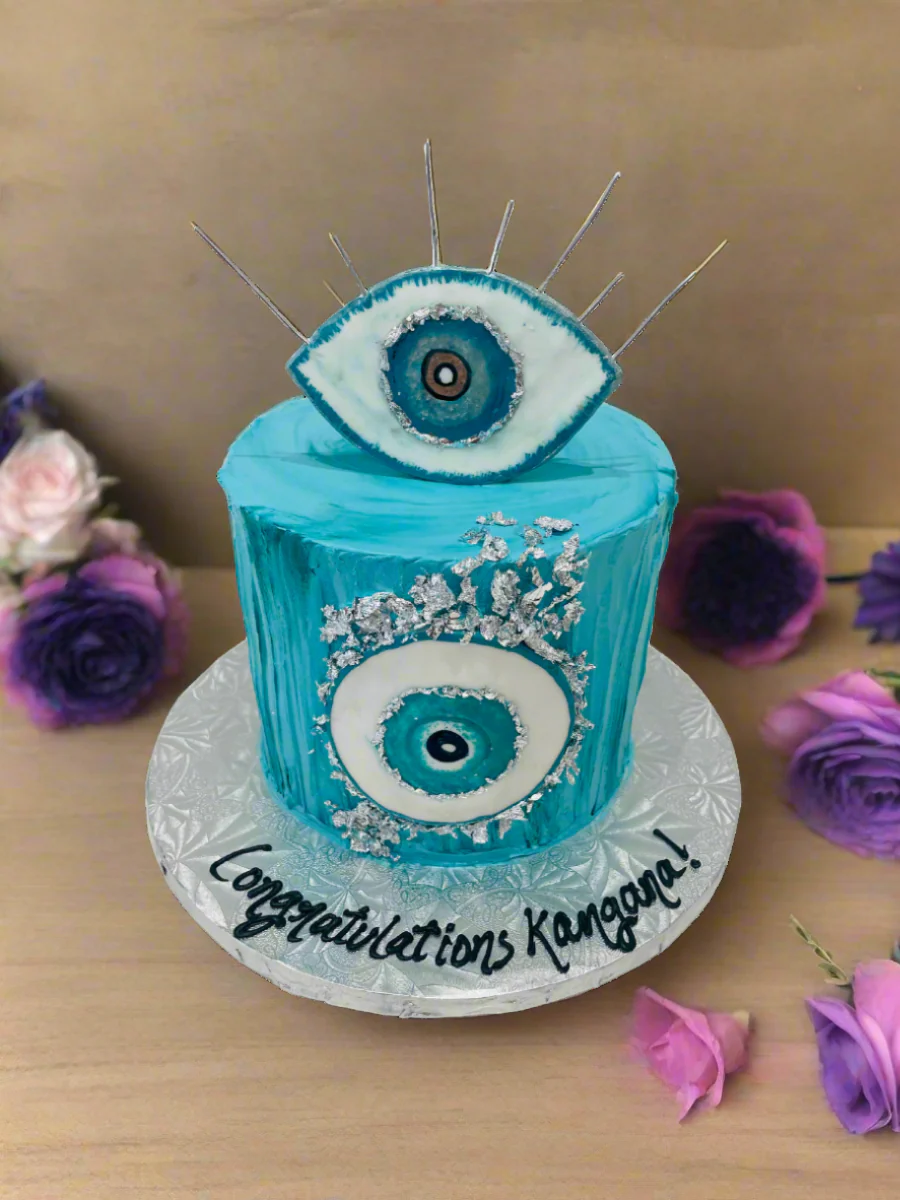 Evil Eye Cream Cake - Image 4