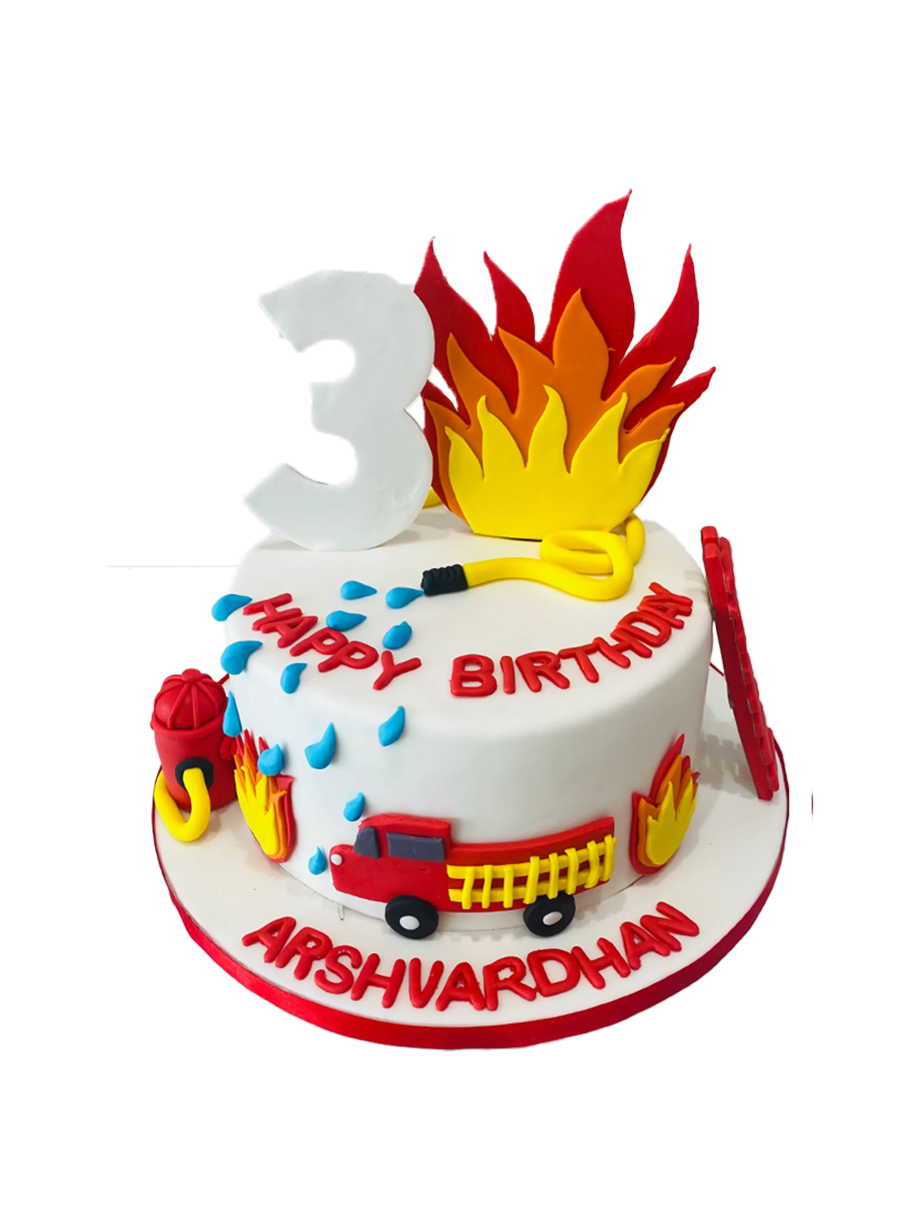 Extinguish The Fire Fondant Cake
