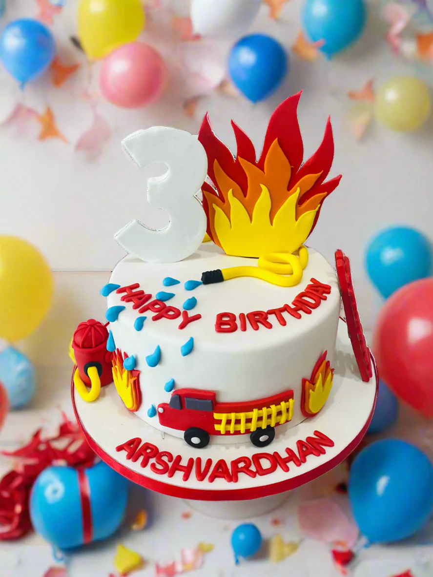 Extinguish The Fire Fondant Cake - Image 2