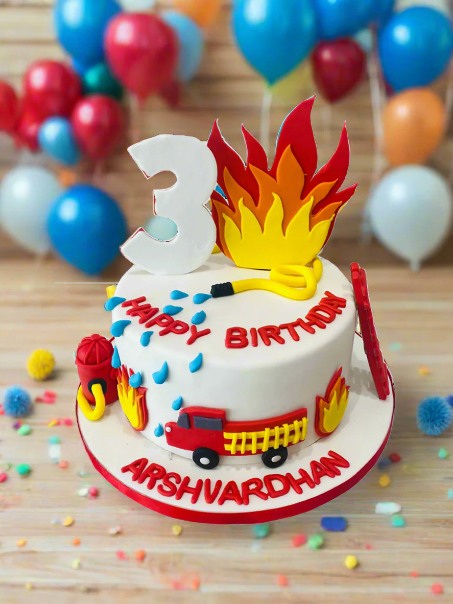 Extinguish The Fire Fondant Cake - Image 3