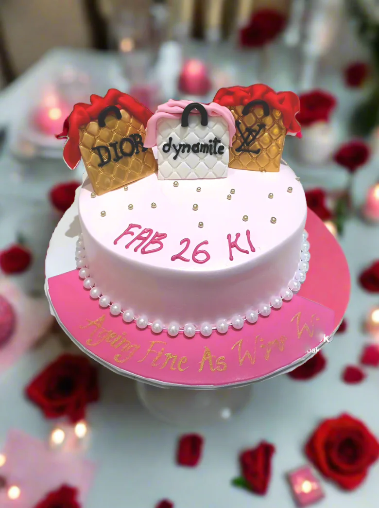 Fab 26 Born To Shop Birthday Cake - Image 2