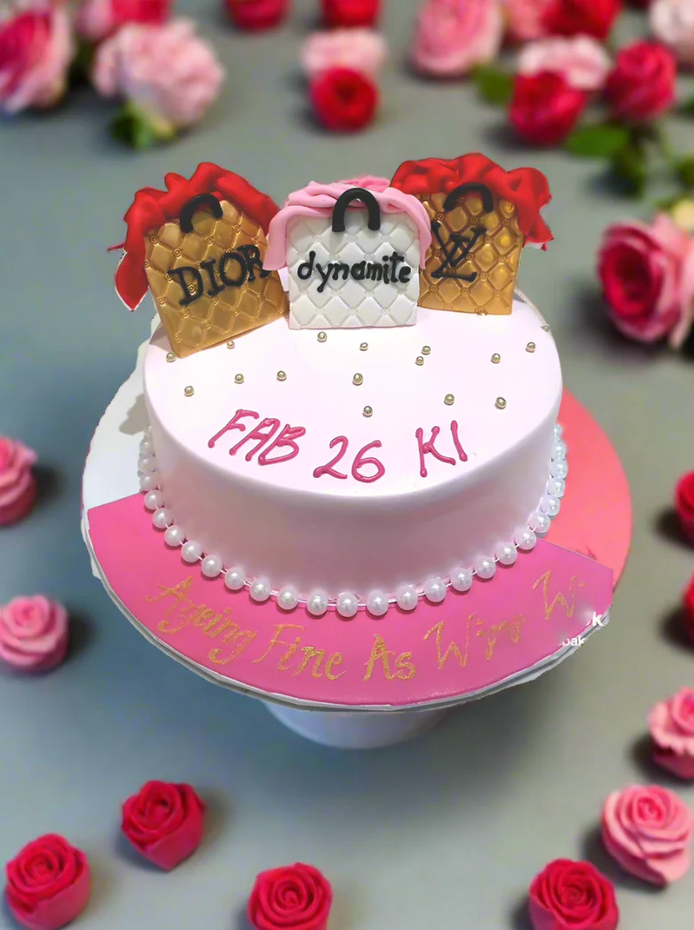 Fab 26 Born To Shop Birthday Cake - Image 3