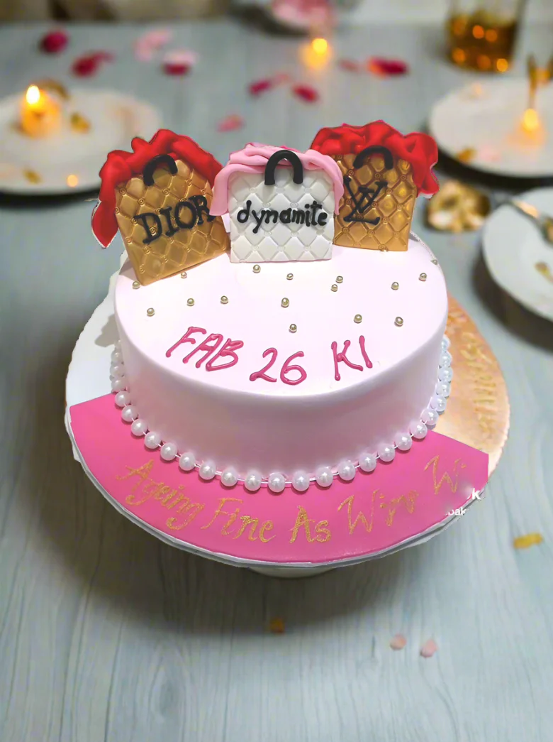 Fab 26 Born To Shop Birthday Cake - Image 4