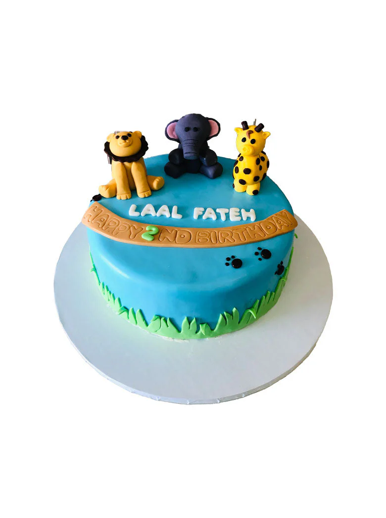 Fateh Animal Fondant Birthday Cake - Image 8