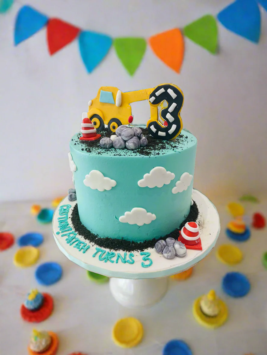 Fateh Construction Cream Cake - Image 3