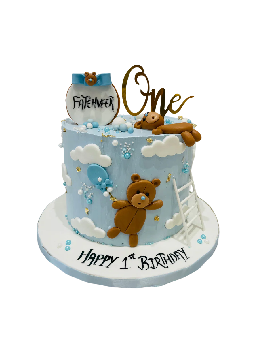 Fatehveer Teddy Cream Cake