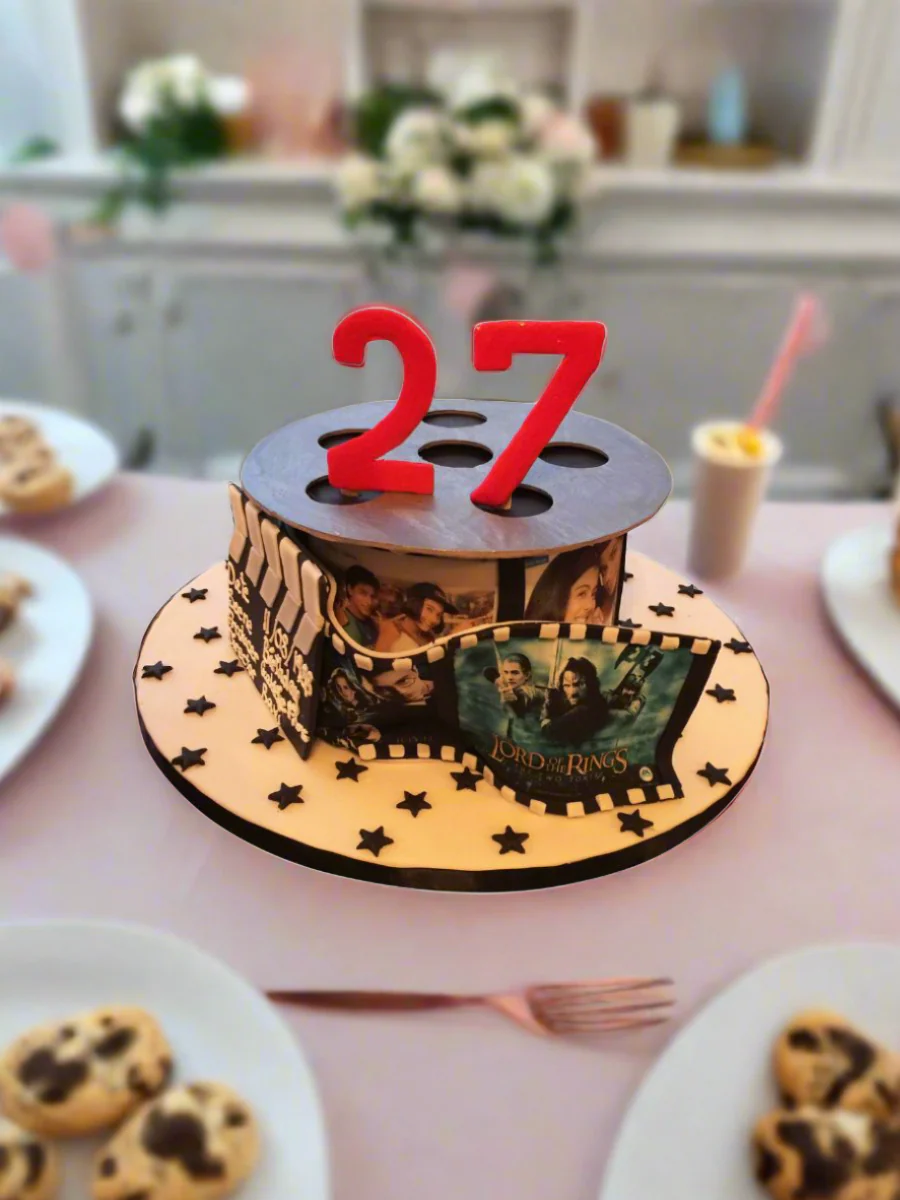 Film Theme Fondant Cake - Image 3