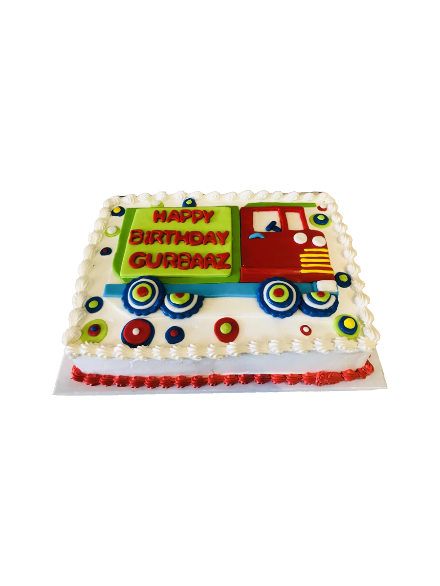 Fire Truck Birthday Cake
