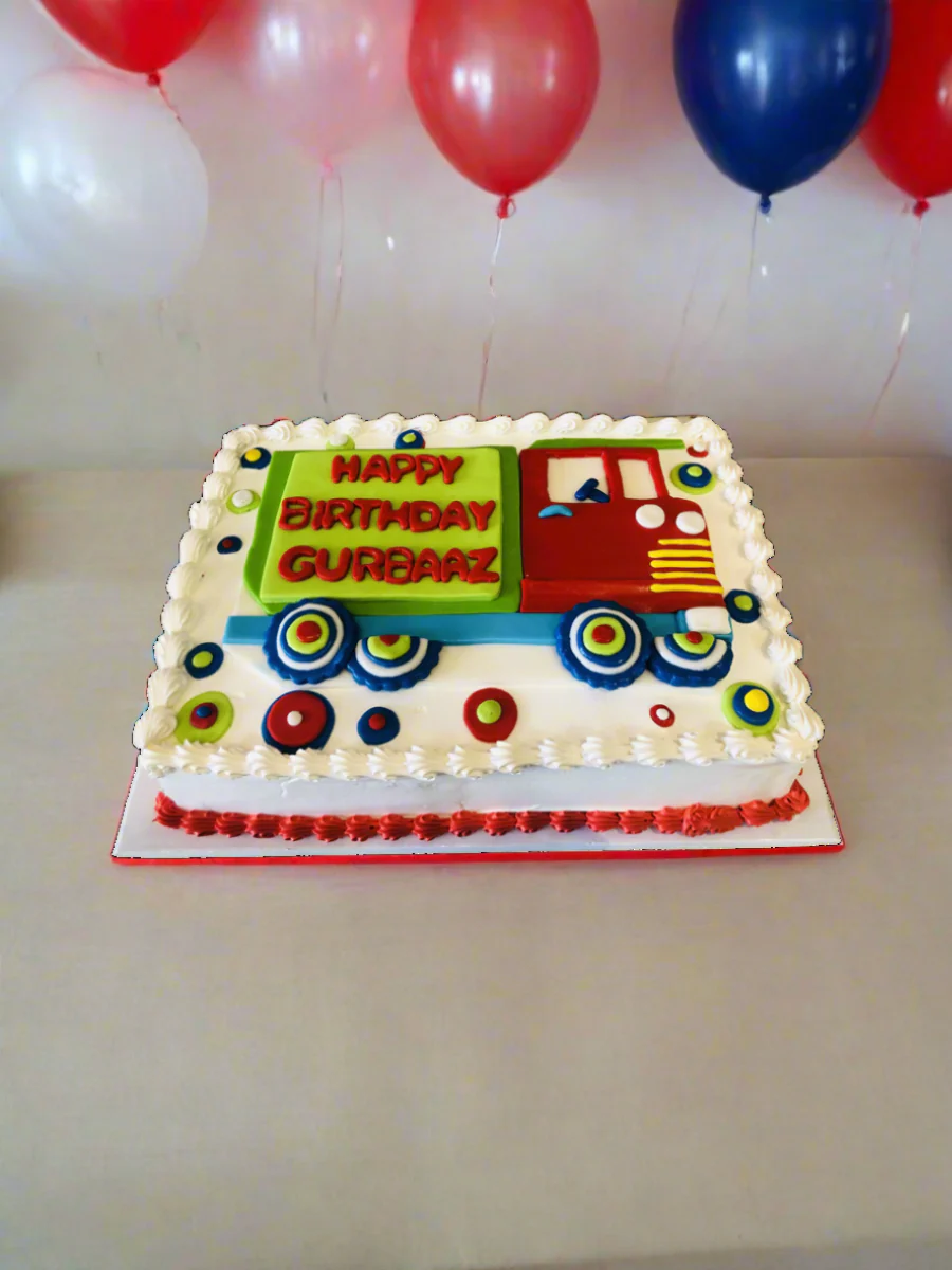 Fire Truck Birthday Cake - Image 3