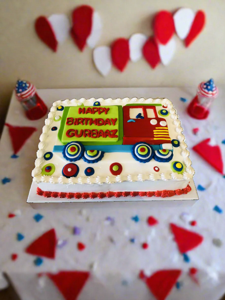 Fire Truck Birthday Cake - Image 5