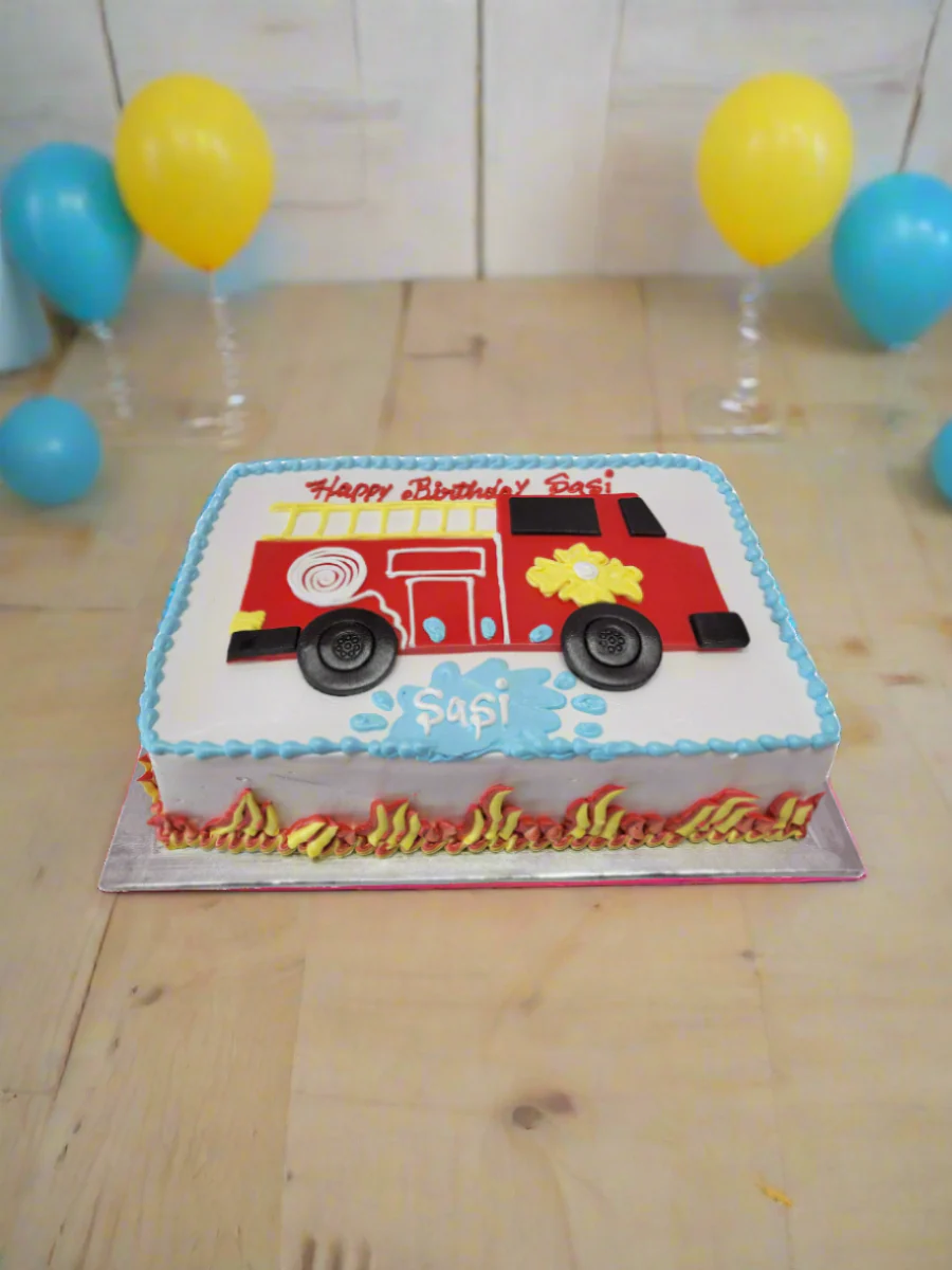 Fire Truck Cream Cake - Image 3