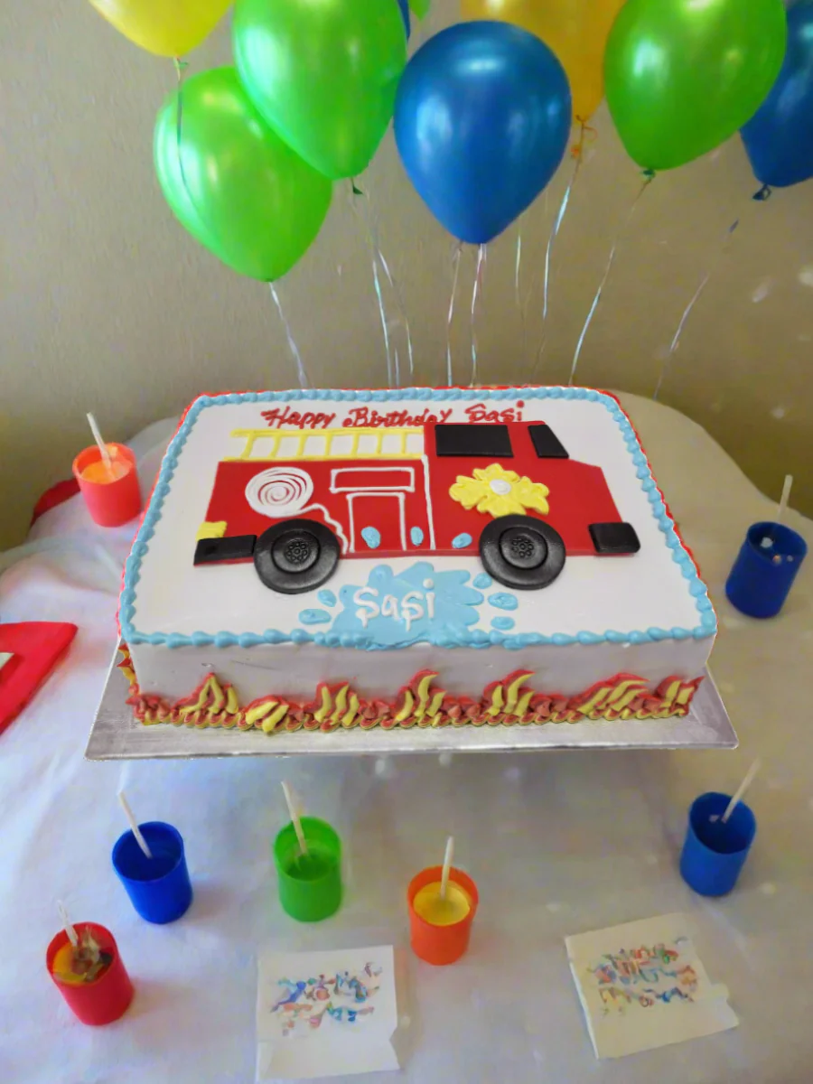 Fire Truck Cream Cake - Image 4
