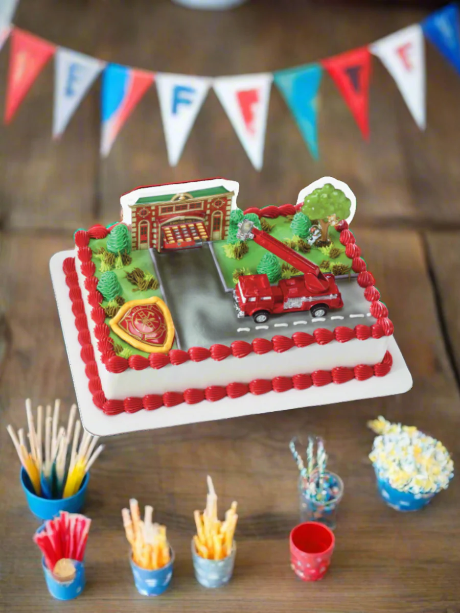 Fire Truck & Station Cake - Image 7